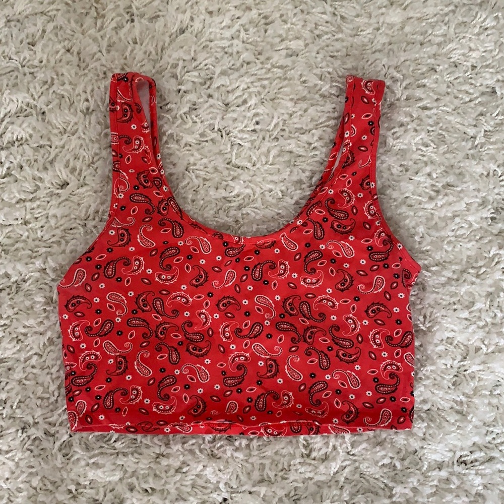 F21 Bandana Pattern Tank